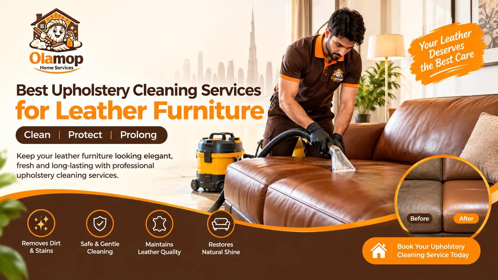 Best Upholstery Cleaning Services for Leather Furniture
