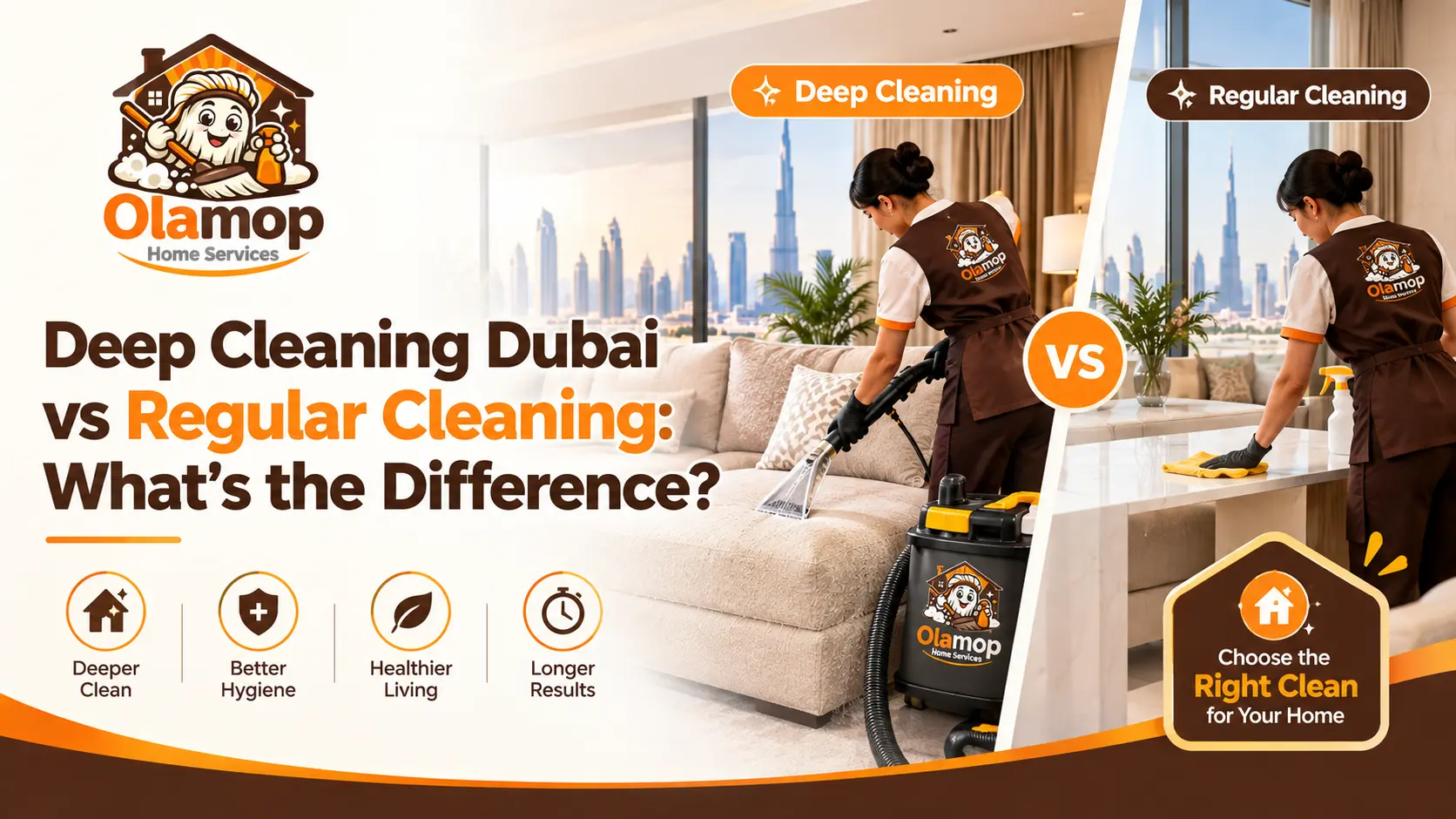 Deep Cleaning Dubai vs Regular Cleaning: What's the Difference?