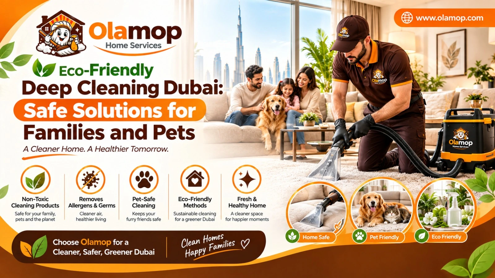 Eco-Friendly Deep Cleaning Dubai: Safe Solutions for Families and Pets