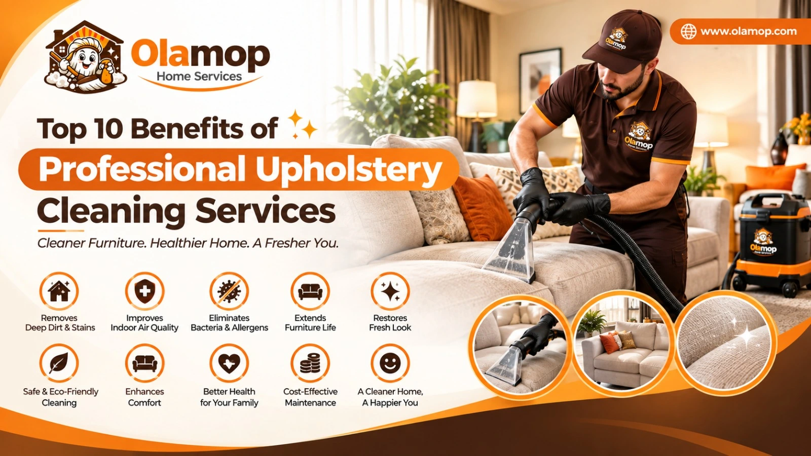 Top 10 Benefits of Professional Upholstery Cleaning Services
