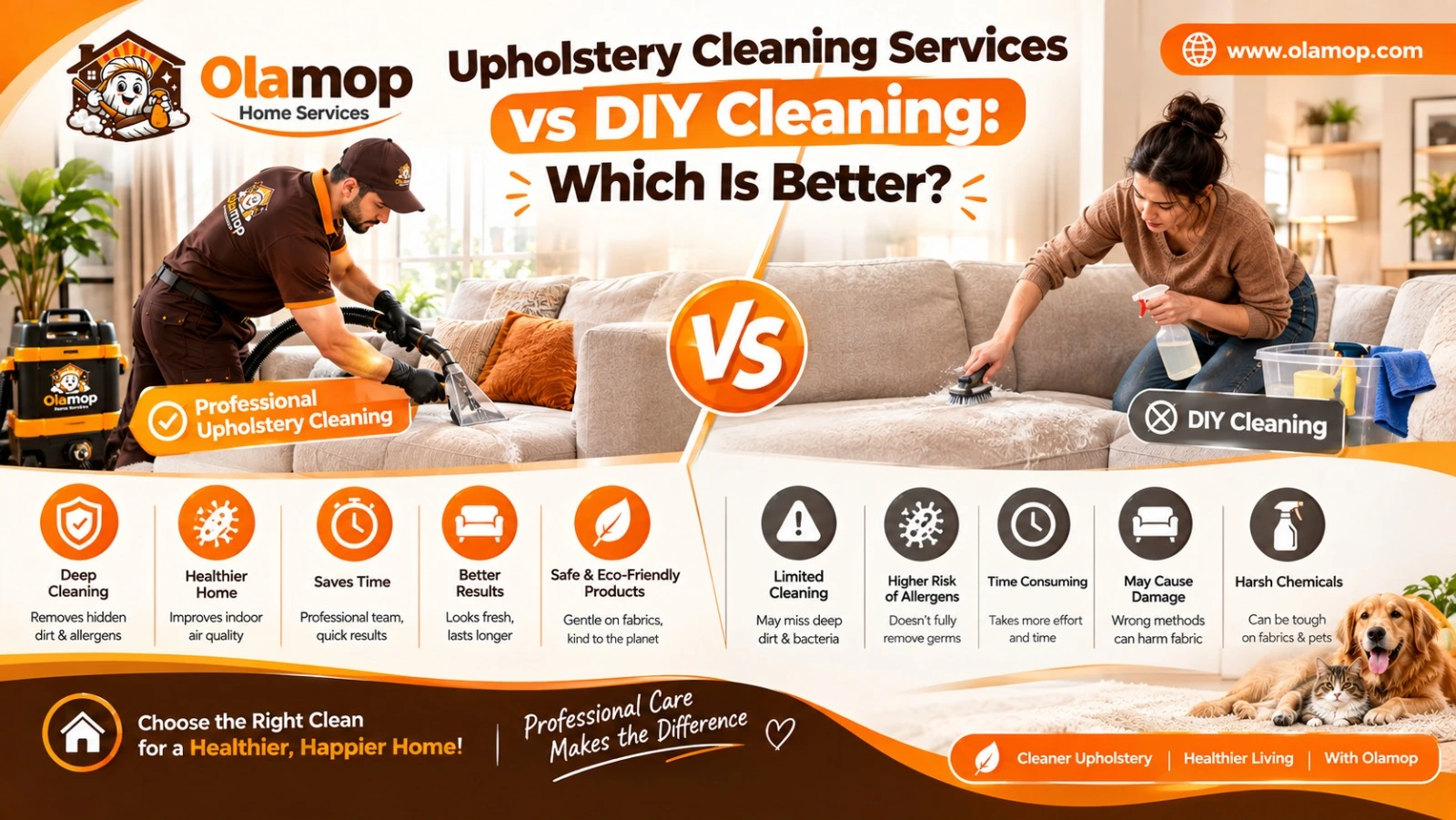 Upholstery Cleaning Services vs DIY Cleaning: Which Is Better?